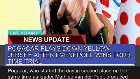 Pogacar Plays Down Yellow Jersey After Evenepoel W