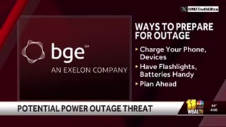 Maryland BGE Warns Of Possible Widespread Blackouts for 1+ Million Residents