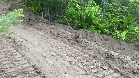 Road work time lapse after