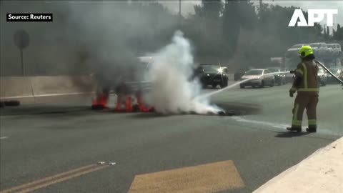 Gaza War: Burning Tires Block Israeli Highway as Protesters Demand Hostage Release