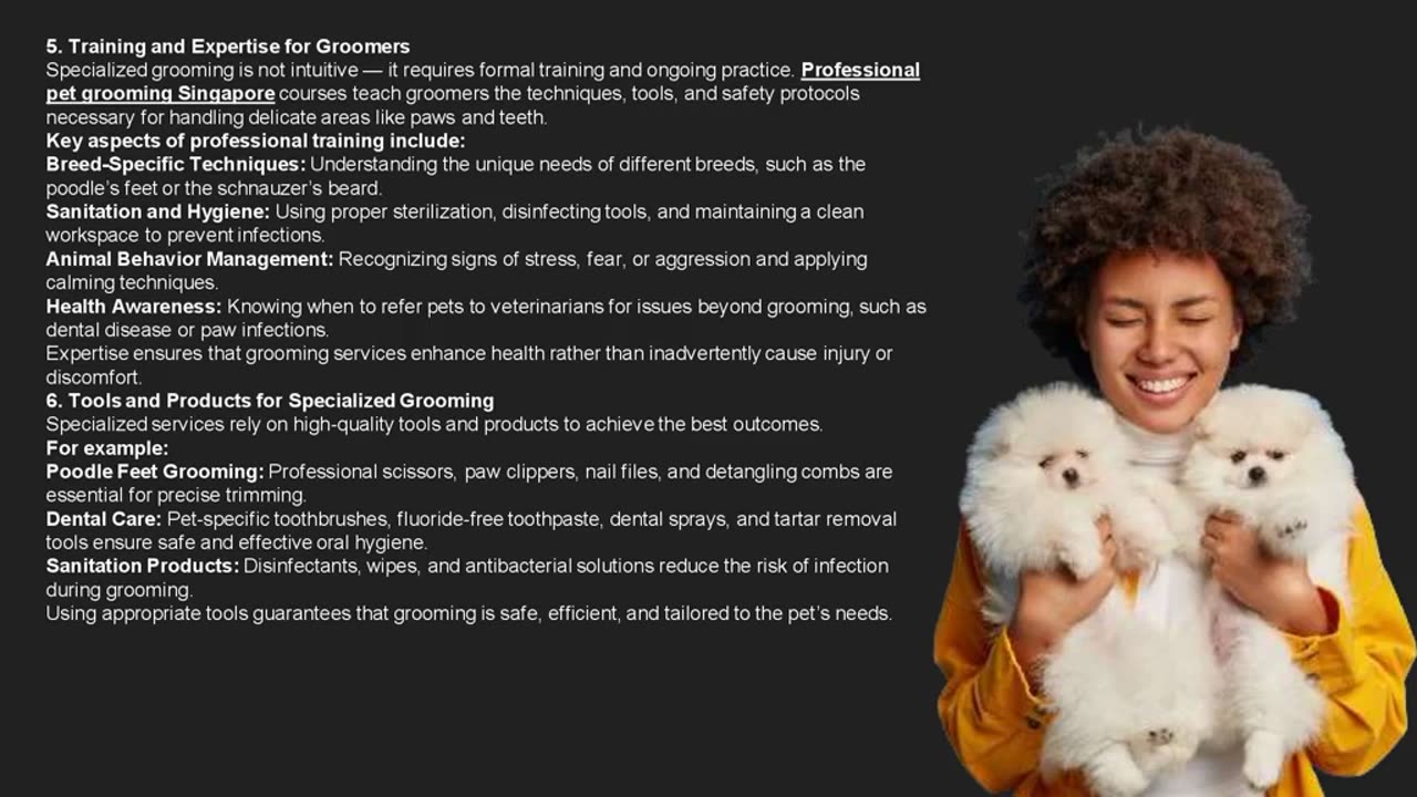 The Little Details Matter: A look at specialized services like Poodle feet