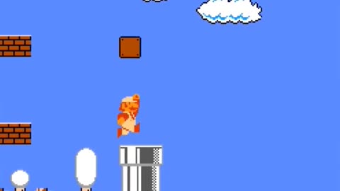 Super Mario Bros. NES: all 🪙 in World 6-3 Unlocks 1UP 🍄 in World 7-1