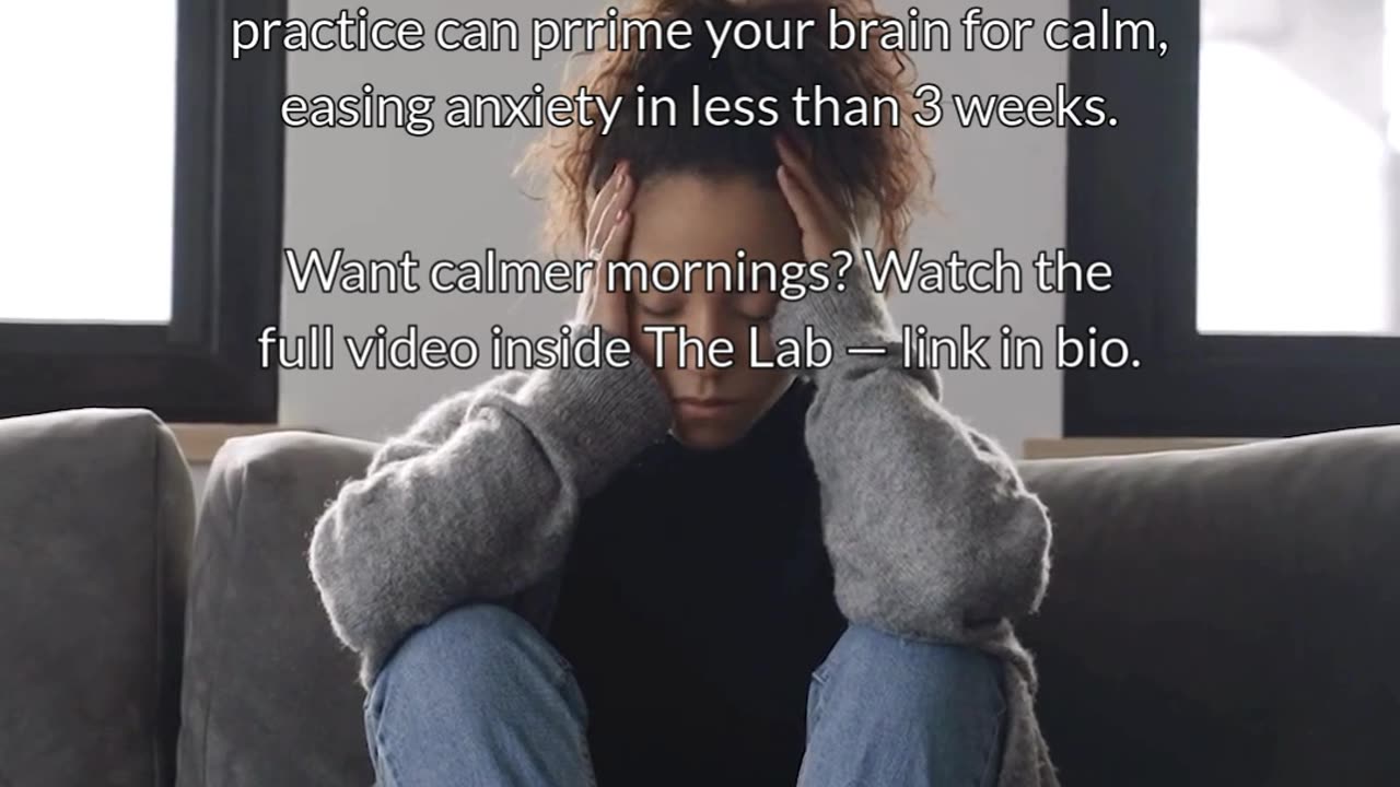 If mornings spike your anxiety… try this before bed