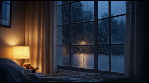 30 minutes Hours of Calm Rain Sounds Outside the Bedroom Window Relaxing Rain Deep Sleep and Night