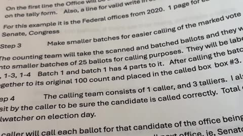 Chap65 Hand Count Instructions Video 6 Calling a Ballot