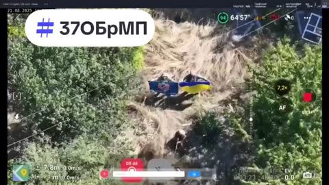 🇺🇦🏳️ Ukraine Russia War | Ukrainian 37th Marine Brigade Raises Flag in Zelenyi Hai | RCF