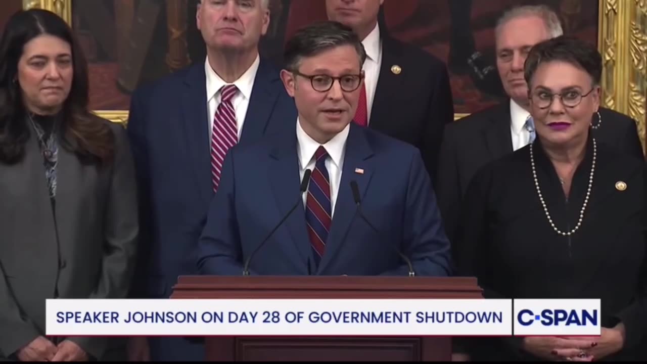 Mike Johnson touts 'Trump 2028' hats but doesn't see 'path' for third term