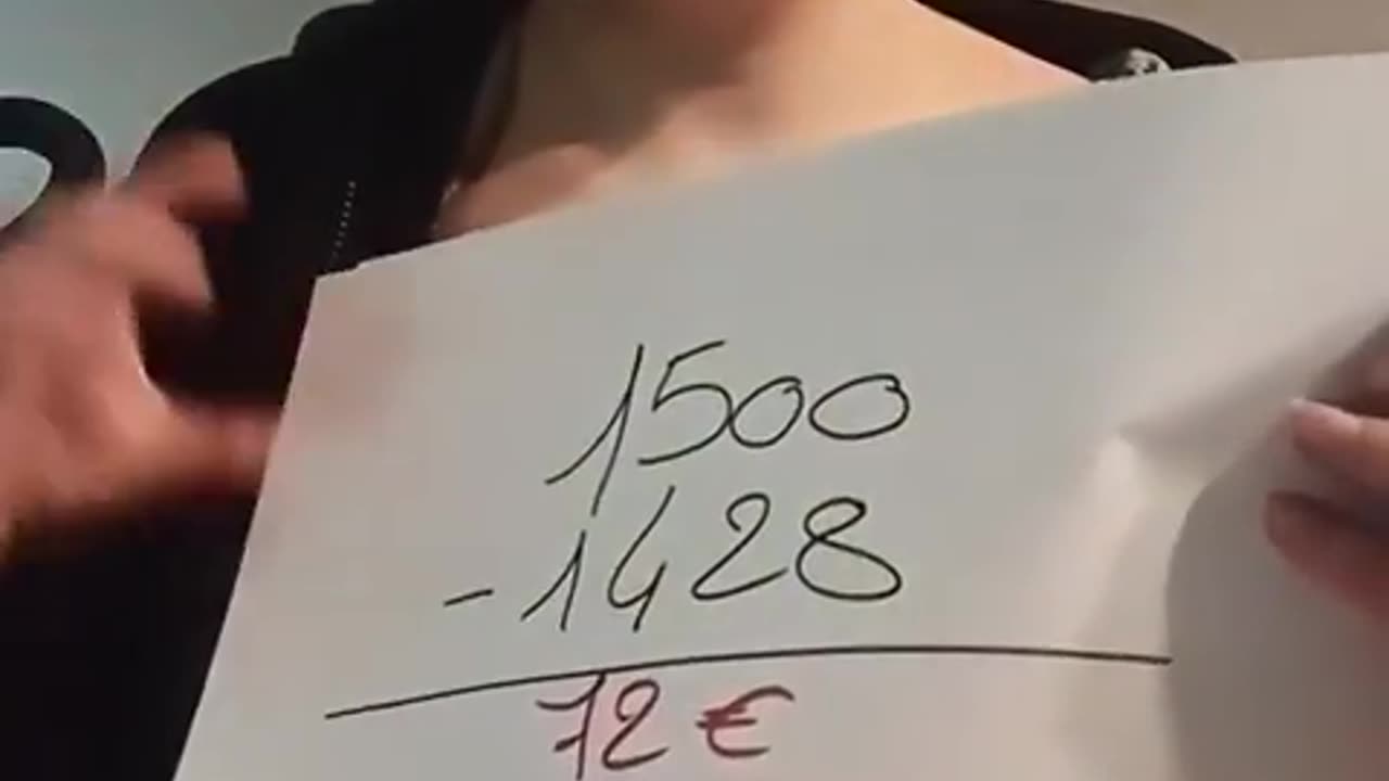 📢-📊-🚨comme vous le voyez sur cette vidéo on part d’un salaire 1500 balles et il reste 72€!