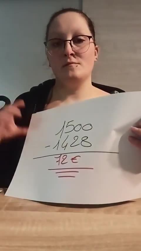 📢-📊-🚨comme vous le voyez sur cette vidéo on part d’un salaire 1500 balles et il reste 72€!