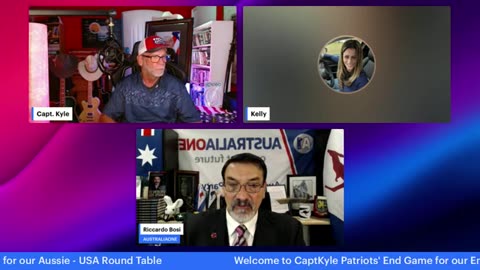 Capt Kyle Patriots End Game US Aussie Rd Table w Capt Kyle, Kelly & LTC Bosi