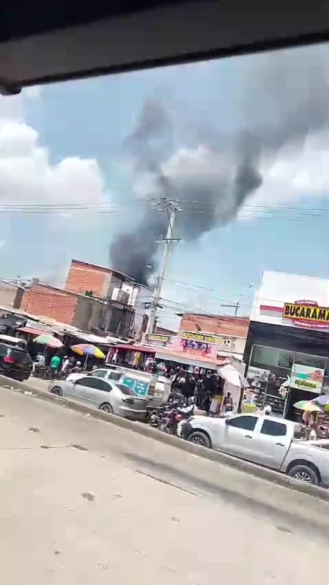 Incendio en el Mercado de Bazurto