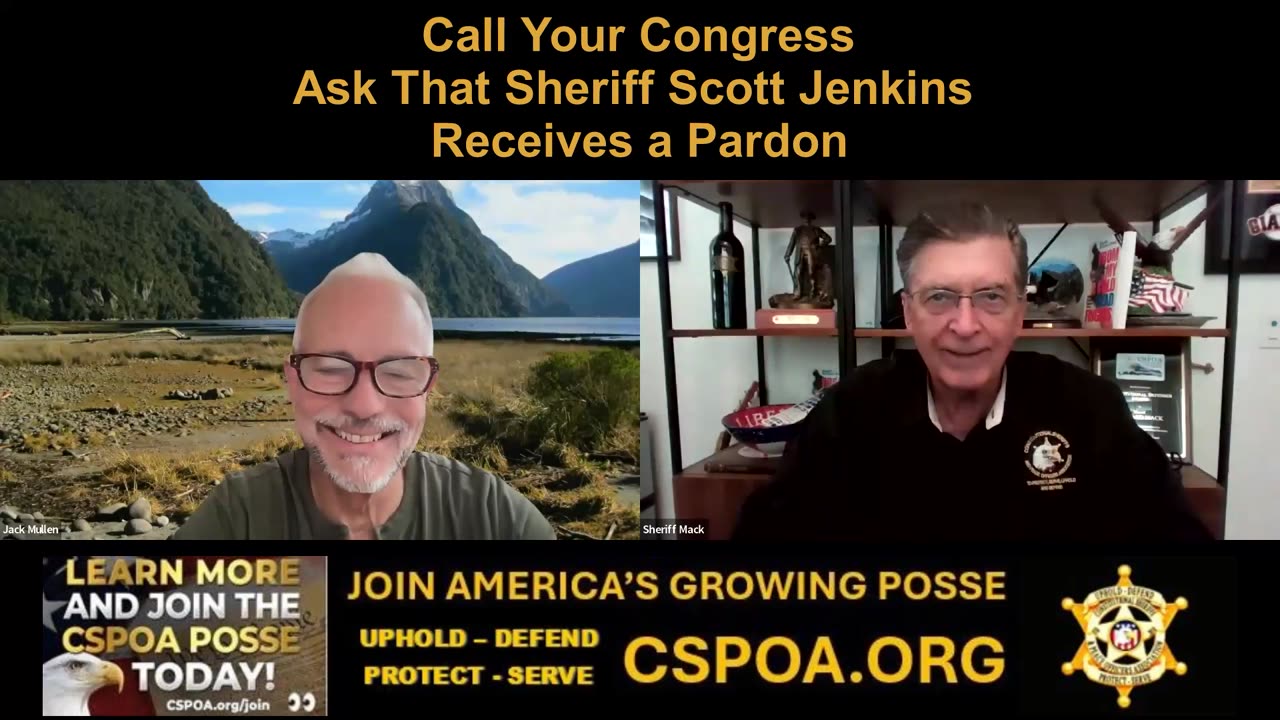 Sheriff Mack Gives Update on Sheriff Scott Jenkins - Needs Pardoned Now! Part 1