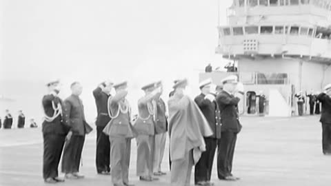 General Chiang Kai-Shek visits... - General Chiang Kai-Shek visits USS Wasp (CVS-18) - 428-npc-10870