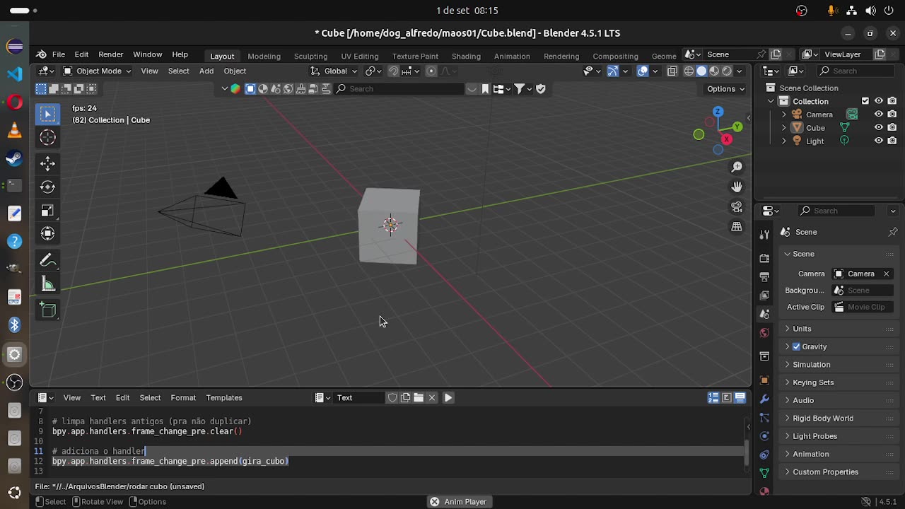 colocando Scripts para usar no blender em seu modelo 3d