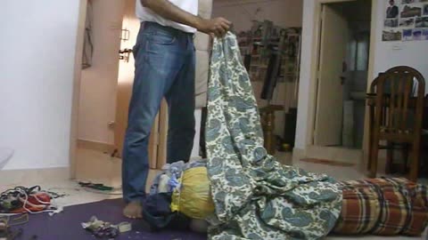 Making Big Punching Bag at home using Scrap materials