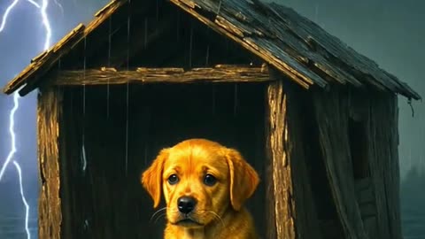 Heavy Rain Turns into Flood: A Dog's Struggle to Survive #cute#pets #animals #dogcoach #barkingblis