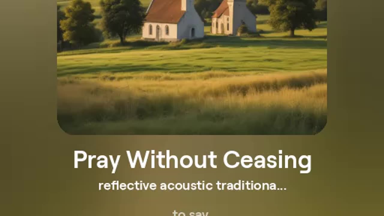 Pray Without Ceasing