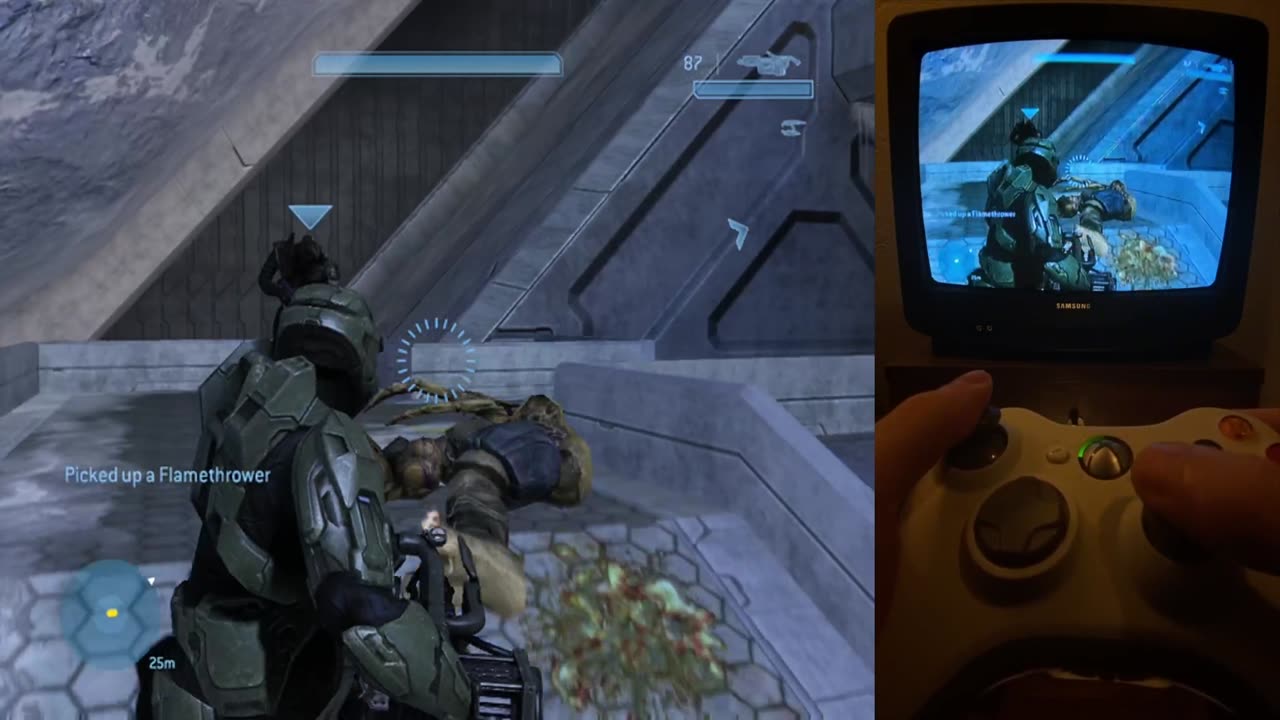 Halo 3 Xbox 360 CRT TV Walkthrough Part 2 #halo