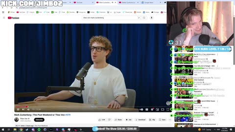 JimboZoomer reacts to Theo Von interviewing Mark Zuckerberg