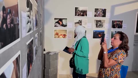 Palestinian photographers bring Gaza war to Cairo exhibit
