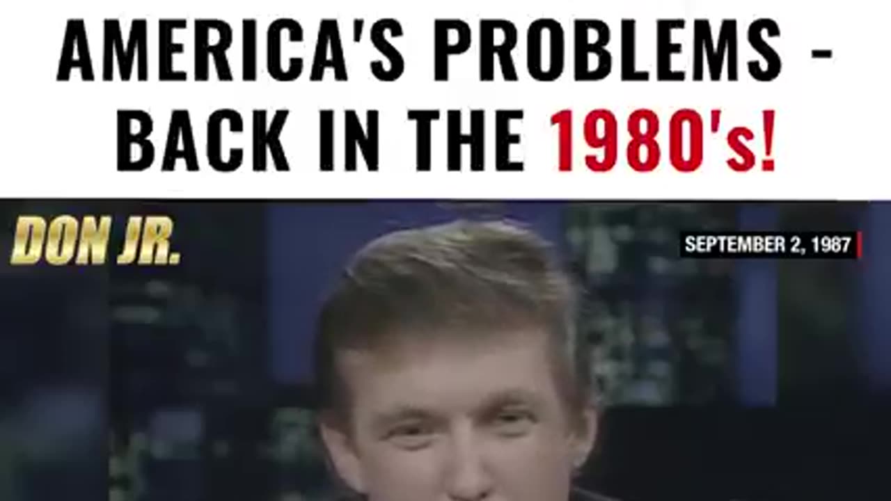 AMAZING VIDEO: TRUMP PREDICTED ALL OF AMERICA'S PROBLEMS - BACK IN THE 1980's!