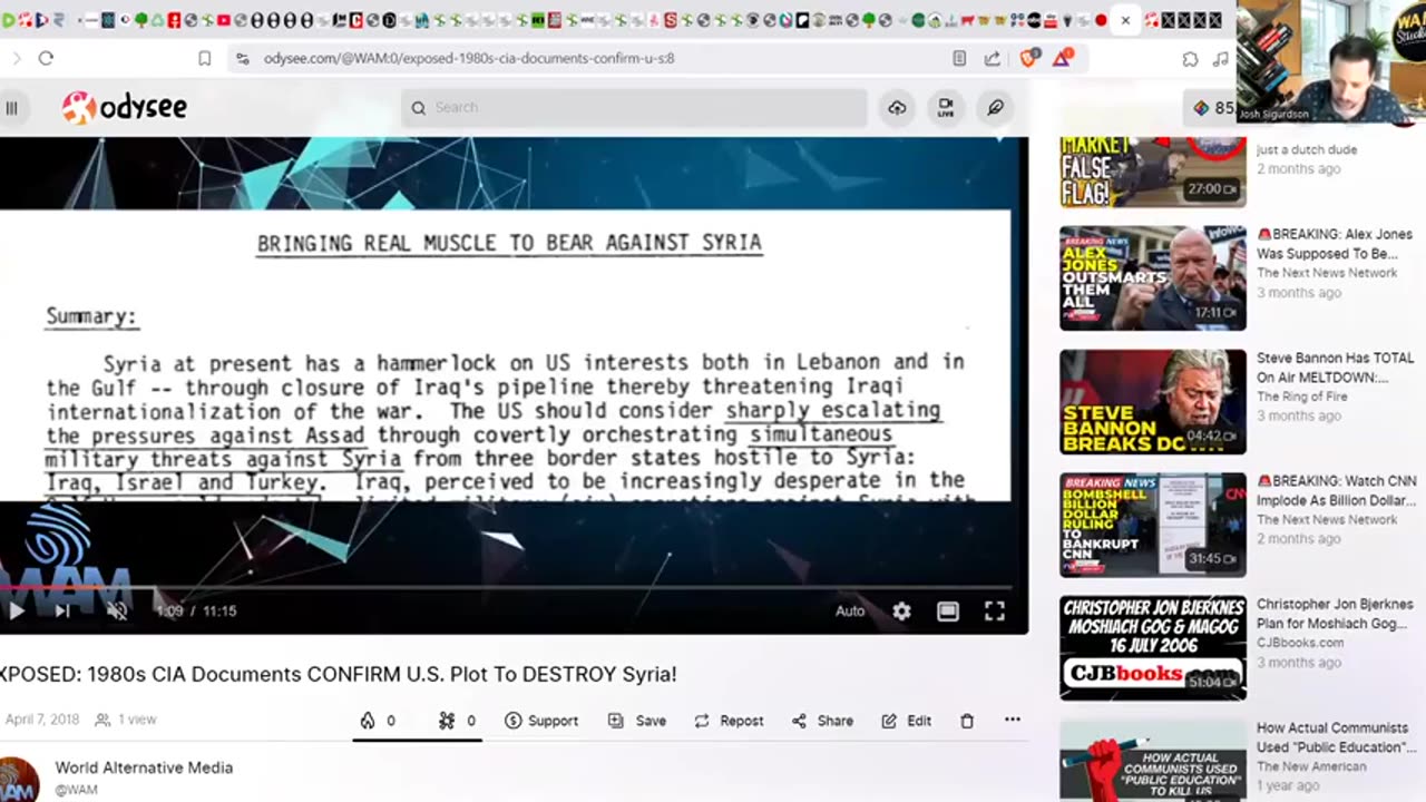 BREAKING: ISRAELI GENOCIDE IN SYRIA! - 1980s CIA Documents Predicted This STEP BY STEP!- MUST WATCH