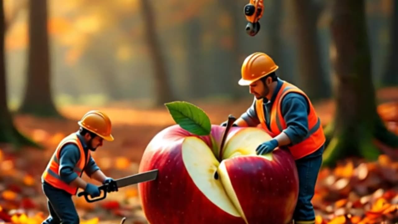 big apple cutting