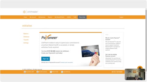 Set Up Payoneer Card to Get Your Life Pharm Commissions Loaded For Direct Deposit