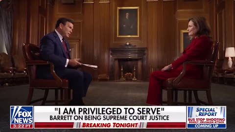 Justice Amy Coney Barrett sits down with Fox News Bret Baier