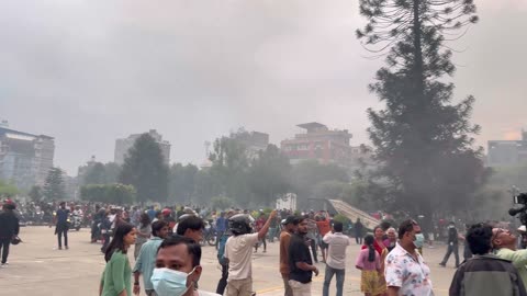 WATCH: VIdeo shows remains of Parliament Building in Kathmandu,