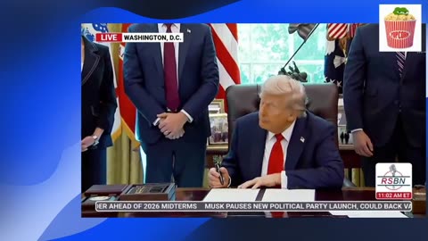 Trump talks of saving two children in recent raids.