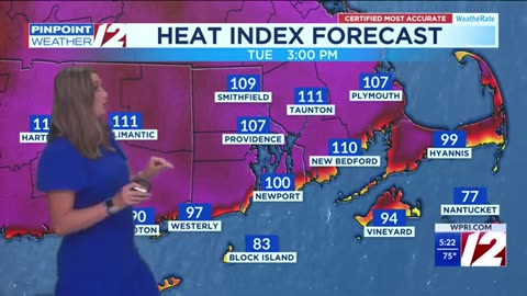 WPRI 12 Weather Forecast at 5 this morning with Meteorologist Catie McNeil 6/24/25.