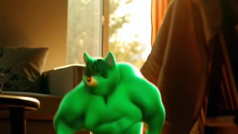 Cat turns into Hulk cat