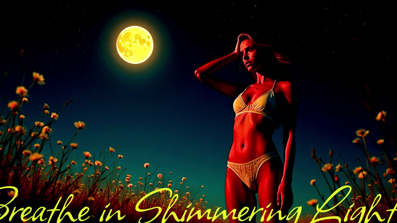 Electronic Music. Song Breathe in the Shimmering .