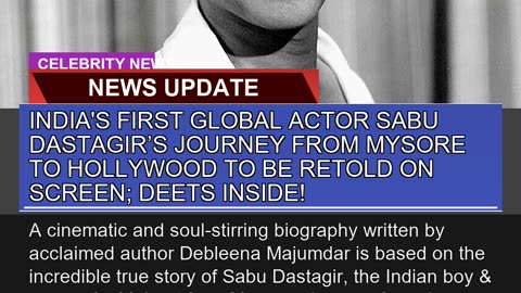 Indias First Global Actor Sabu Dastagirs Journey