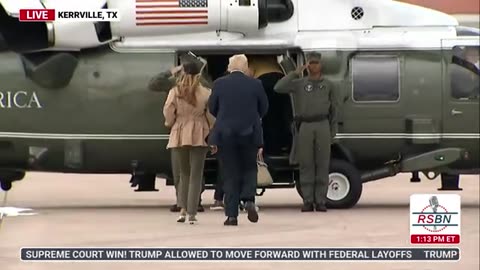 TRUMP GOES TO TEXAS TO SEE THE FLOOD