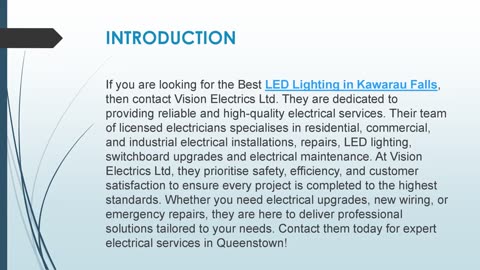 Best LED Lighting in Kawarau Falls