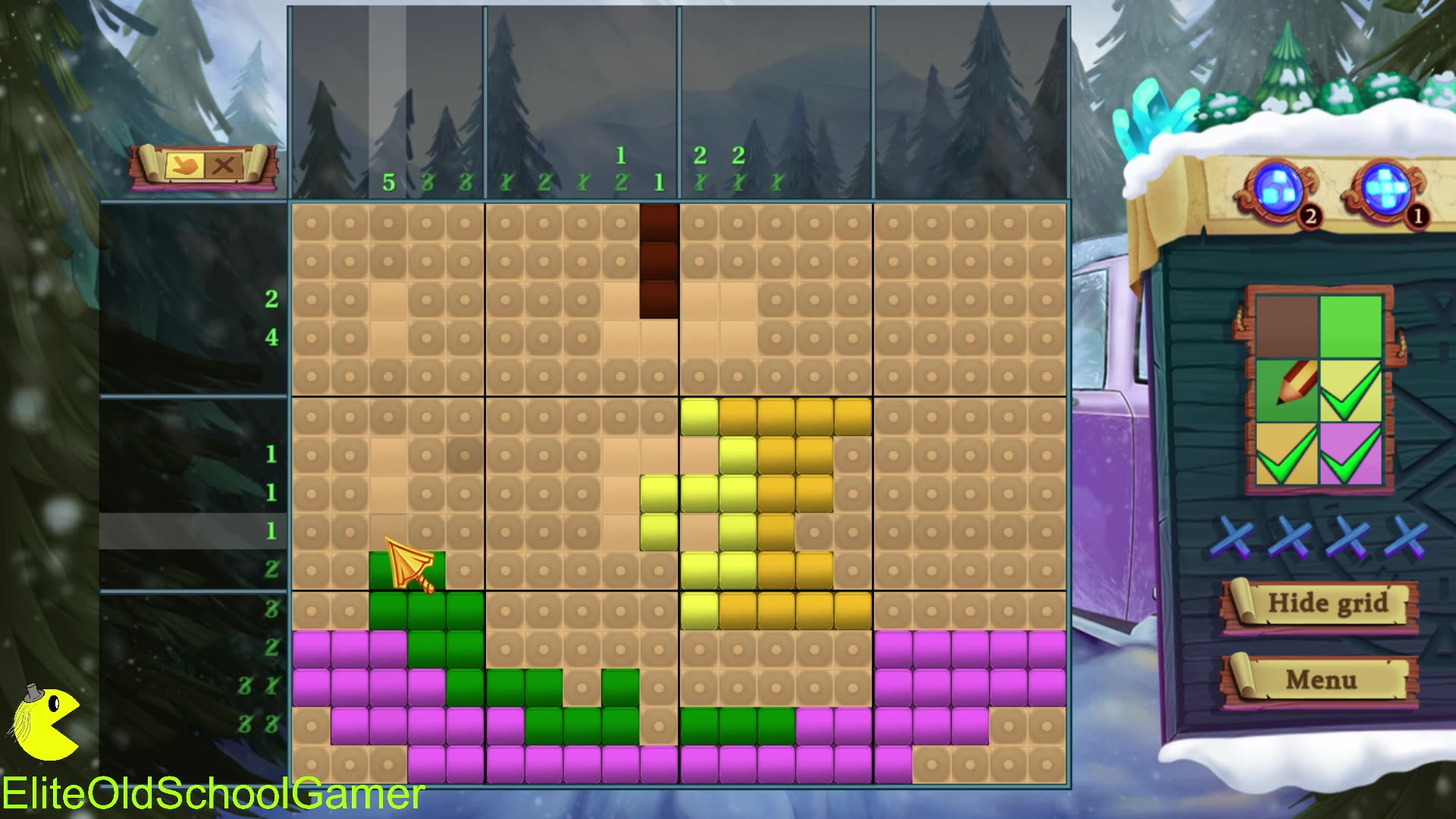 Adventure Mosaics Winter Holiday - Review and Walk-through - Level 42 - November 2025