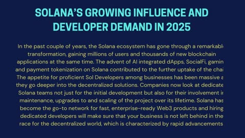 Hire Dedicated Solana Developers to Build Lightning-Fast Web3 Applications