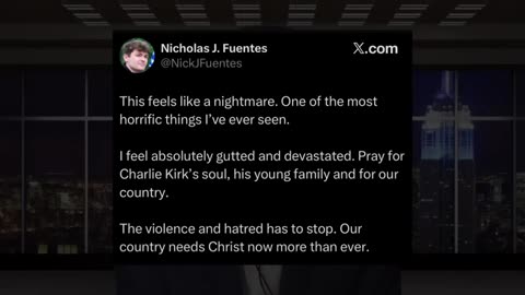 Nick Fuentes Reacts to Charlie Kirk Getting Shot