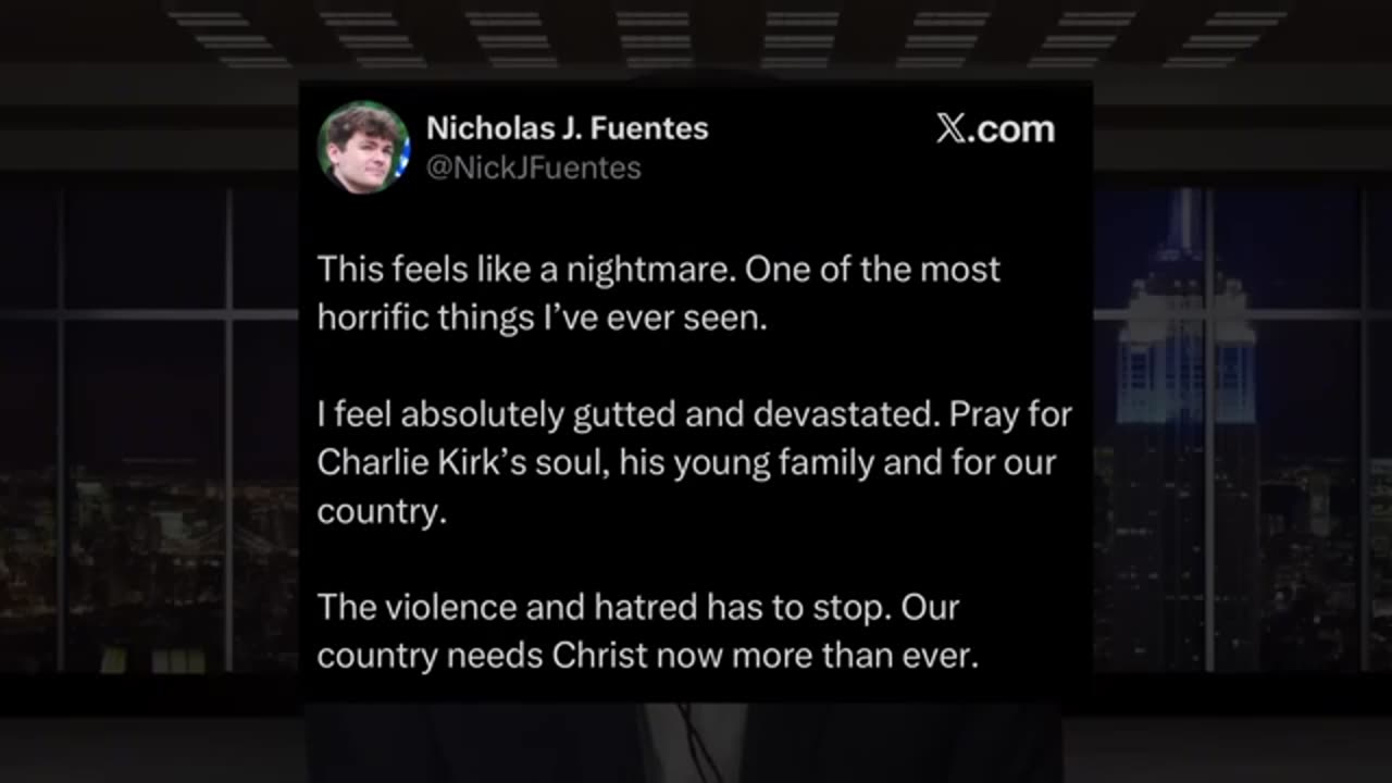 Nick Fuentes Reacts to Charlie Kirk Getting Shot