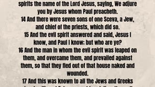 Acts 19: 11:20 King James Version Bible KJV Scripture Reading #scriptureoftheday