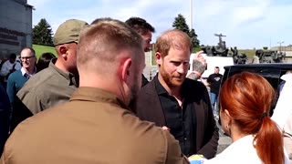 Prince Harry meets Ukrainian war veterans in Kyiv