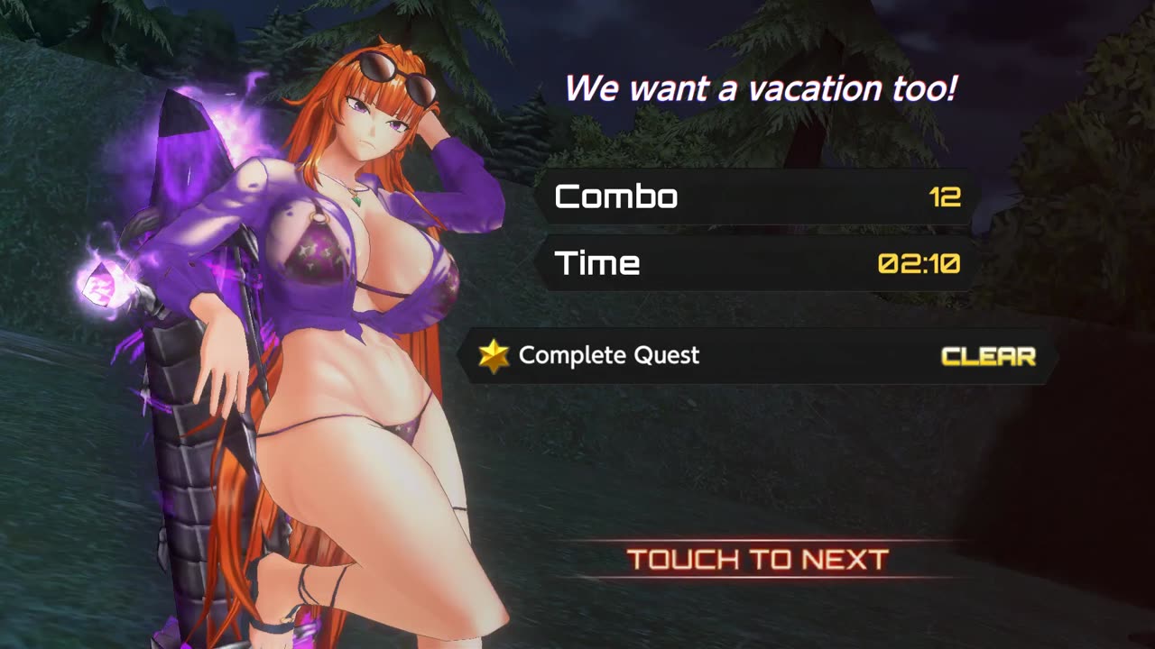 Maika Purple Wet Summer / Intro, Outro, Dialog, Ultimate Attack / Action Taimanin