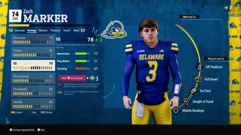 College Football 26 Upgrade players during the season!