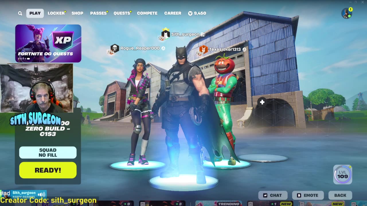 Sith_surgeon - Family Friendly Fortnite Live Stream.