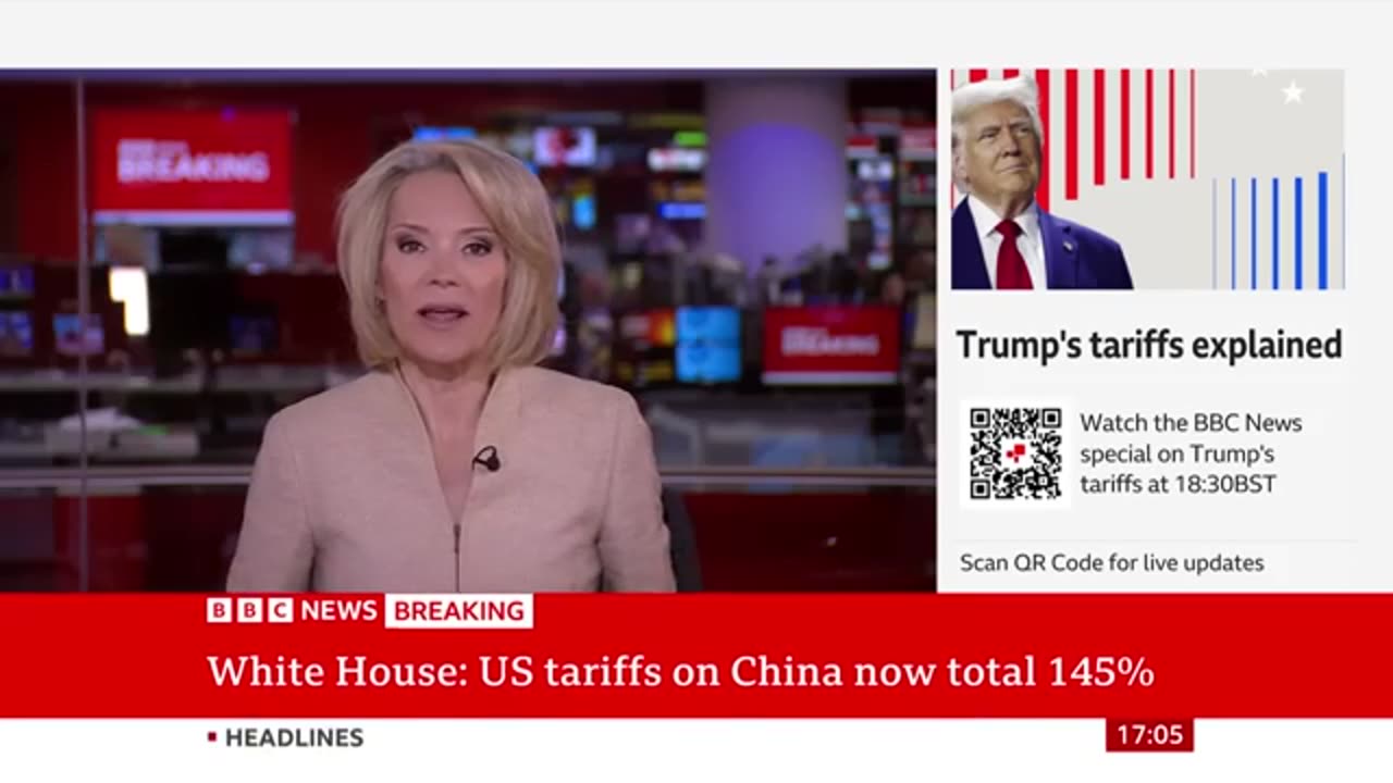 US hitting China with 145% tariffs, White House confirms