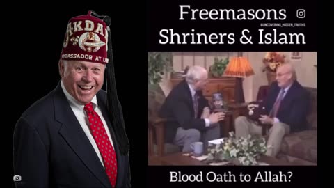 Story of why the shriners fez is red, dipped in the blood of slaughtered christians.