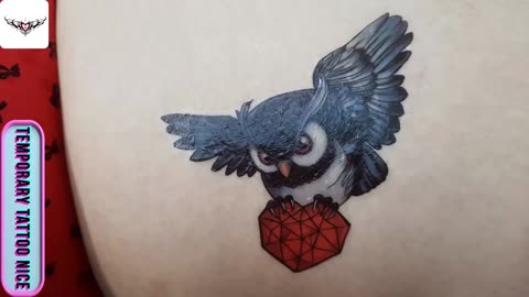 bueaty owl tattoo stickers#temporarytattoo #temporarytattoos #temporarytattosticker