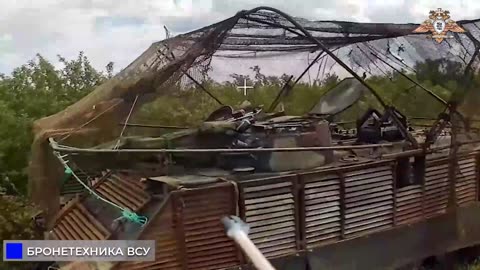 🚁💥 Ukraine Russia War | Russian Fiber-Optic Drone Strikes Ukrainian APC Near Oktyabrskoye | RCF